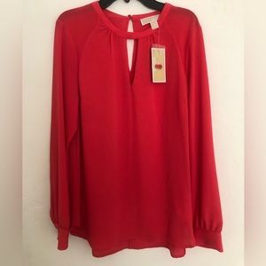 Michael Kors red blouse